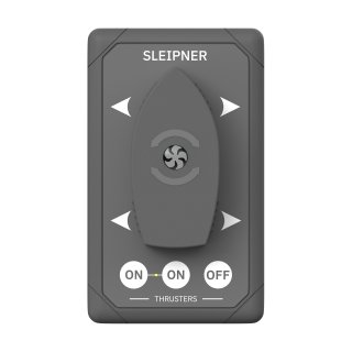 Product image of Dual Boat Switch Thruster Control Panel, Rectangular Grey Design