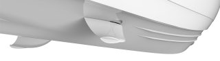 3D drawing of Sleipner's curved Vector Fins on hull of a boat